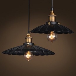 Lampada a sospensione in stile europeo classico retrò, arte in metallo, luce a goccia