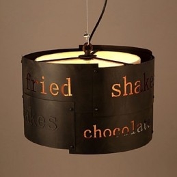 LOFT Moderna Moda Nordica Arte Creativa Tessuto Lampada a Sospensione Lampada da Caffè Luce a Sospensione Diametro 35cm