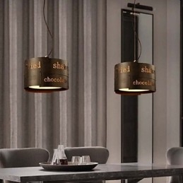 LOFT Moderna Moda Nordica Arte Creativa Tessuto Lampada a Sospensione Lampada da Caffè Luce a Sospensione Diametro 35cm