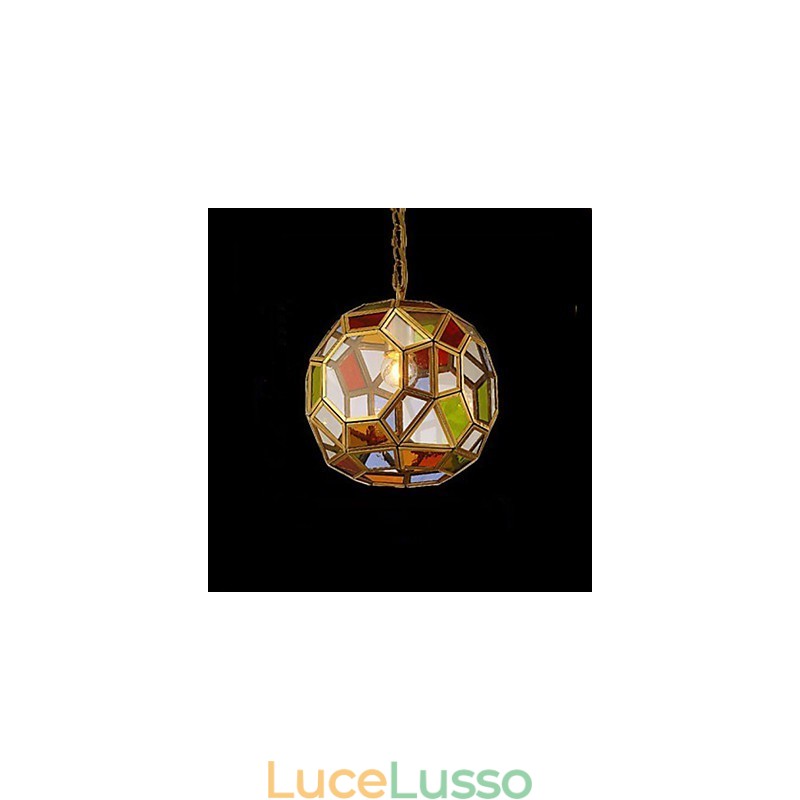 Lampada da portico LuciLampada da balcone Lampadario esotico piccolo in rame