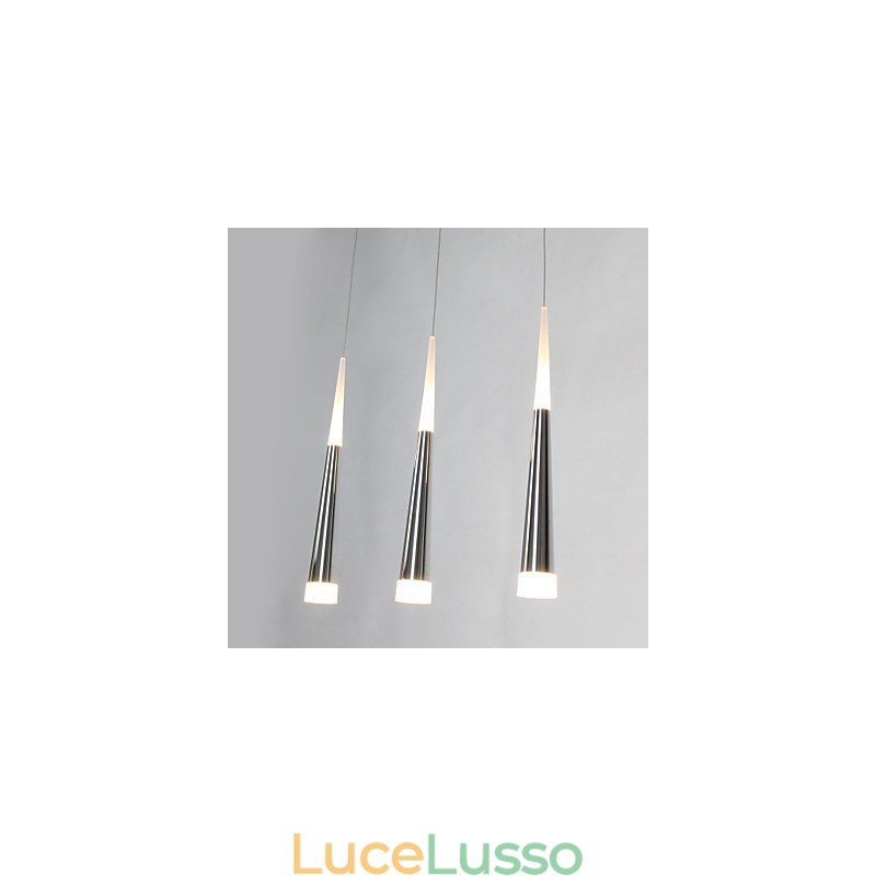 Lampade a sospensione moderne contemporanee da pranzo per bambini in metallo con baldacchino lungo