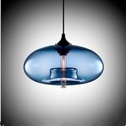 Il lampadario circolare in vetro