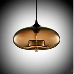 Il lampadario circolare in vetro
