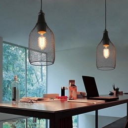 Lampade a sospensione Mini stile rustico Lodge Retro Country Garage Metallo