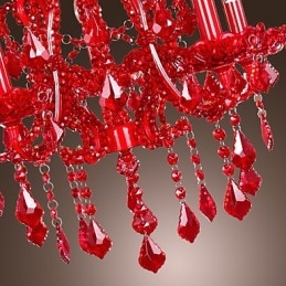Lampadario moderno contemporaneo in metallo cromato e cristallo