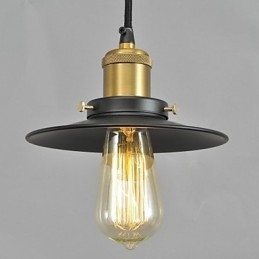 Lampada a sospensione in metallo dipinto in stile Country Mini