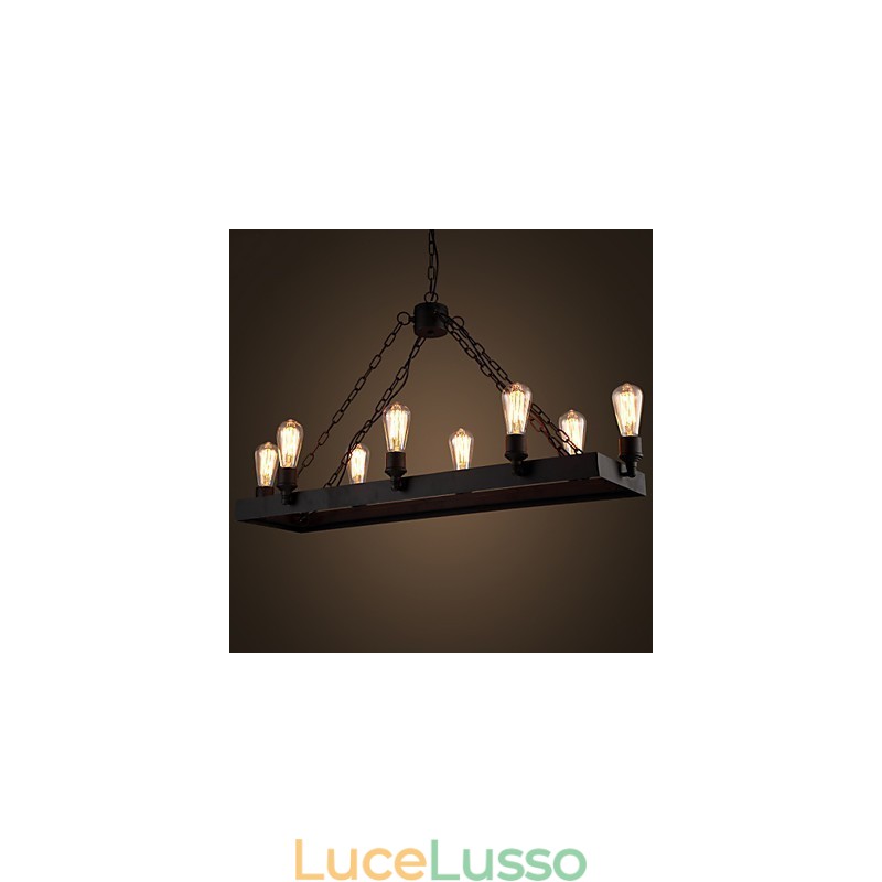 Lampadario moderno retrò da loft Lampadario americano in stile country Lampada da caffè industriale creativa