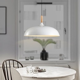 Lampada a sospensione retrò in legno + metallo Lampada a sospensione da caffè