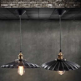 Lampada a sospensione in stile europeo classico retrò, arte in metallo, luce a goccia