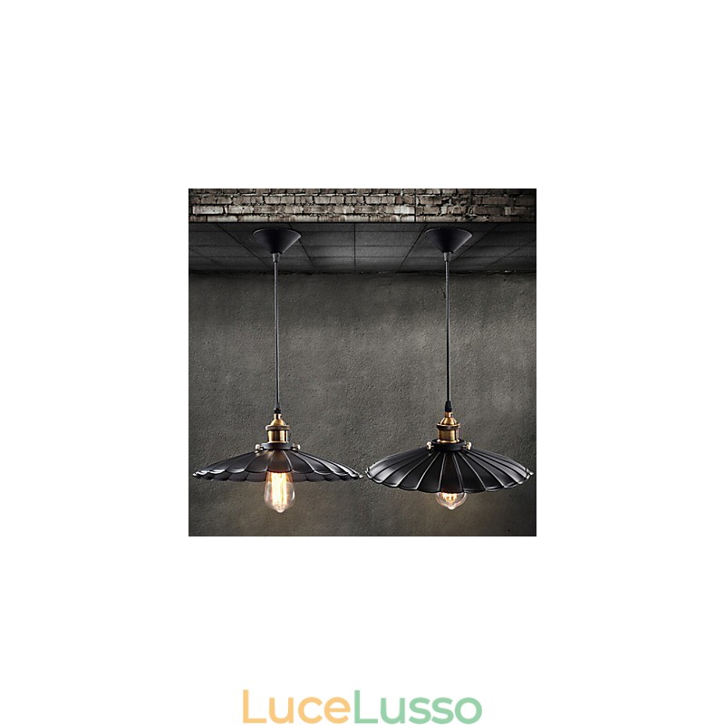 Lampada a sospensione in stile europeo classico retrò, arte in metallo, luce a goccia