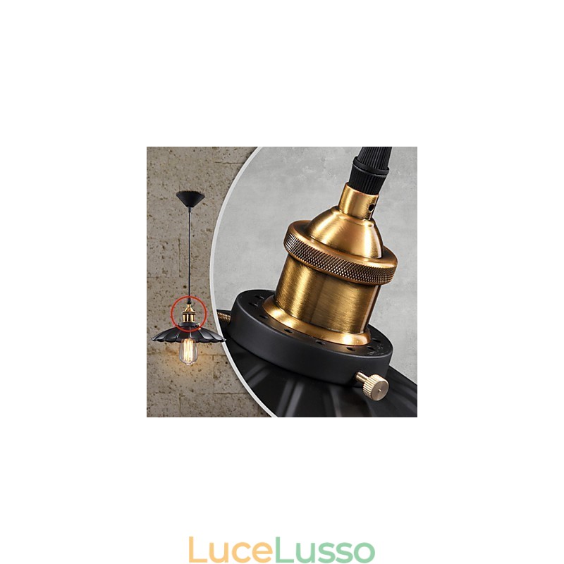 Lampada a sospensione in stile europeo classico retrò, arte in metallo, luce a goccia