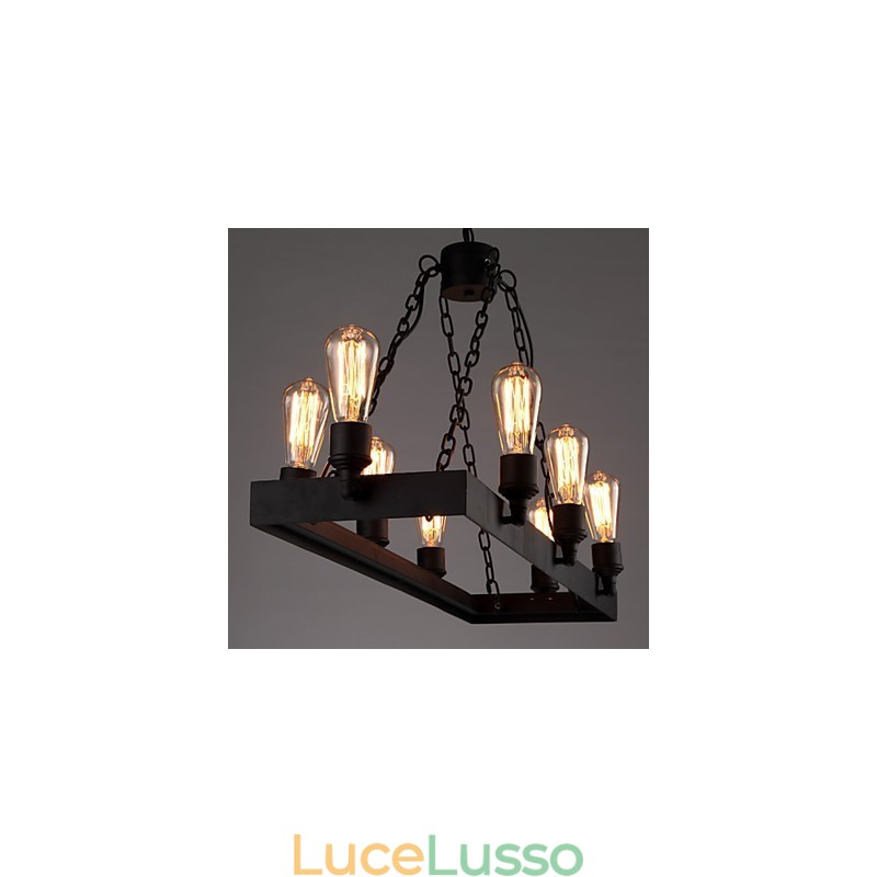 Lampadario moderno retrò da loft Lampadario americano in stile country Lampada da caffè industriale creativa