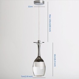 Lampadari a sospensione 1 luce Mini Style Modern Contemporary Metal