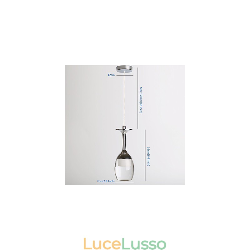 Lampadari a sospensione 1 luce Mini Style Modern Contemporary Metal