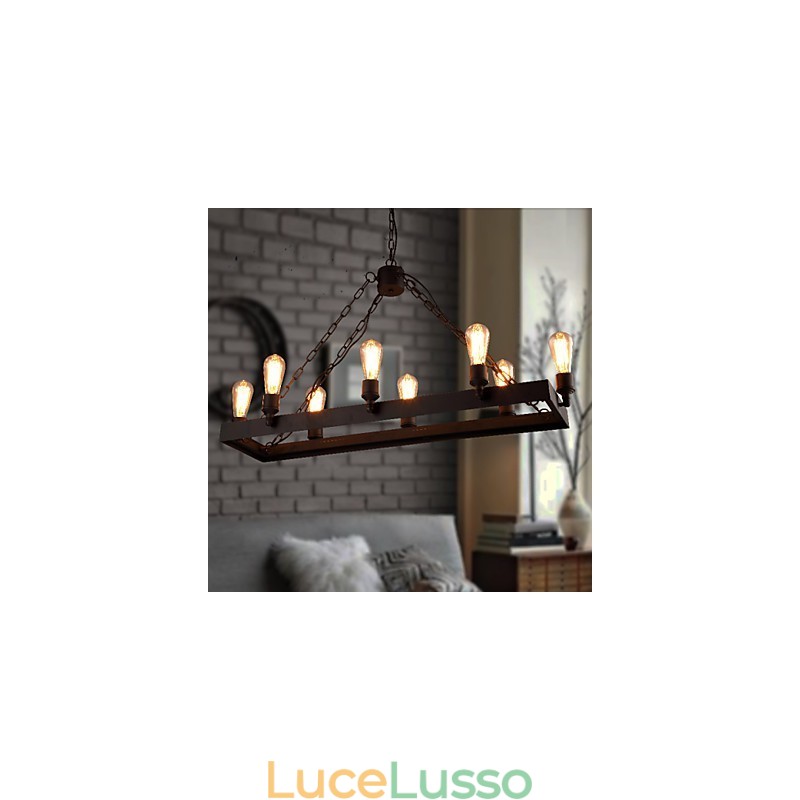 Lampadario moderno retrò da loft Lampadario americano in stile country Lampada da caffè industriale creativa