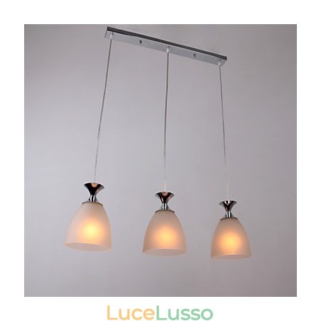Lampada a sospensione cromata moderna e contemporanea in stile mini isola Lampada a sospensione cromata moderna e contemporanea in stile mini isola