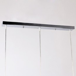 Lampada a sospensione cromata moderna e contemporanea in stile mini isola