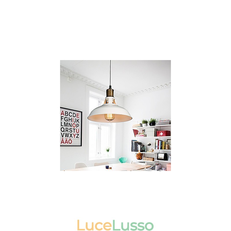 Lampada a goccia in ferro battuto con testa singola, stile country americano, originale