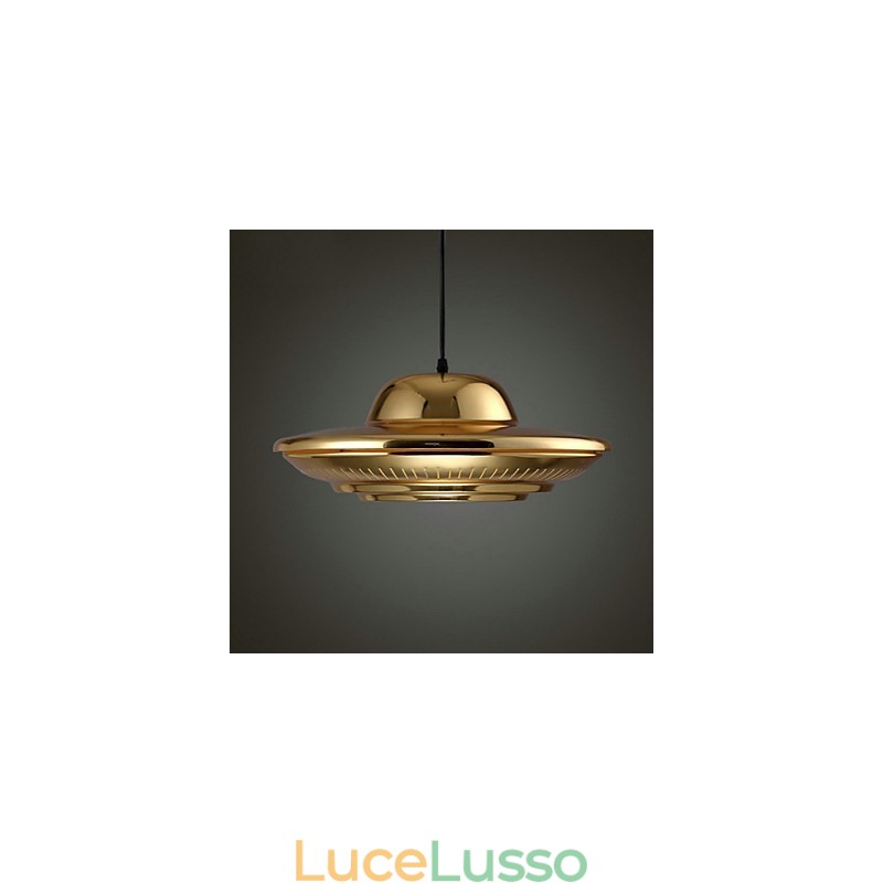 Lampada a sospensione in metallo elettroplaccato Country Garage
