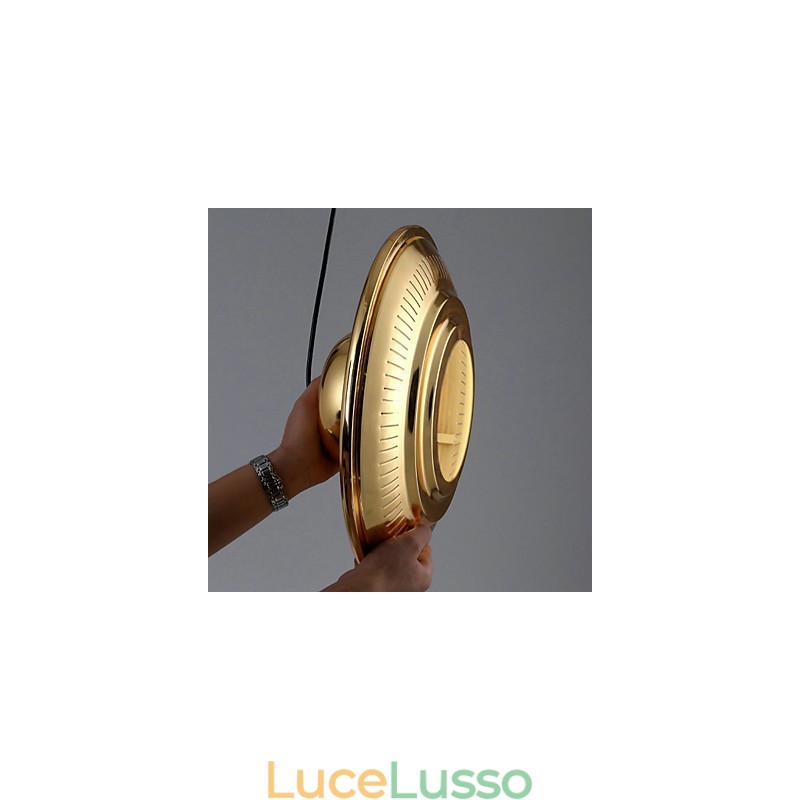 Lampada a sospensione in metallo elettroplaccato Country Garage