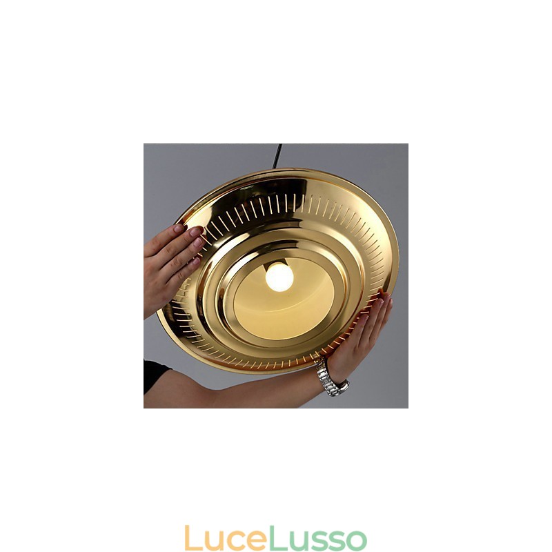 Lampada a sospensione in metallo elettroplaccato Country Garage