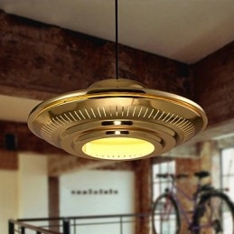 Lampada a sospensione in metallo elettroplaccato Country Garage