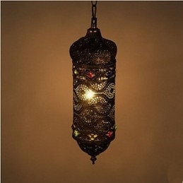 Lampadario decorativo retrò in stile sud-est con cavità a mano