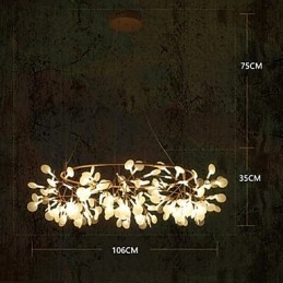 Lampadario in metallo ottone anticato Country Designers