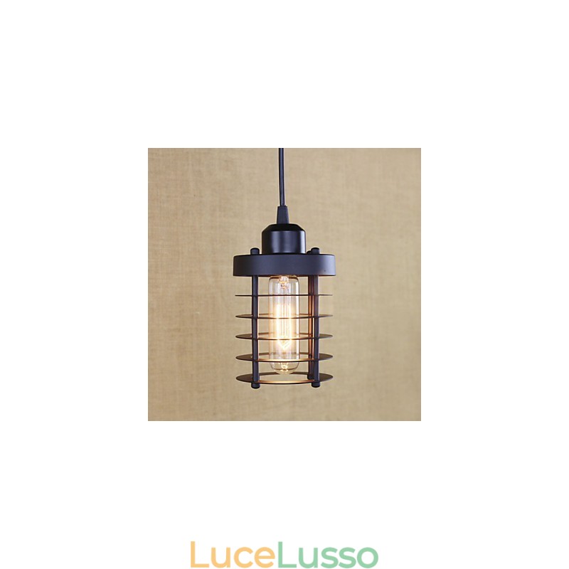 Lampadario in ferro battuto retrò rurale campagna