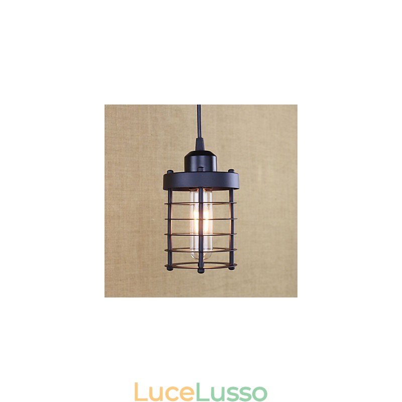 Lampadario in ferro battuto retrò rurale campagna