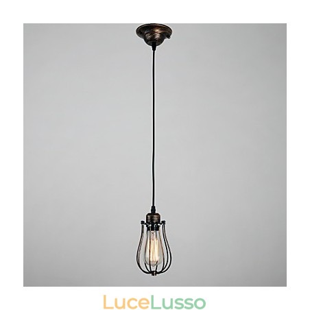 Mini lampada in stile country 1 luce retrò