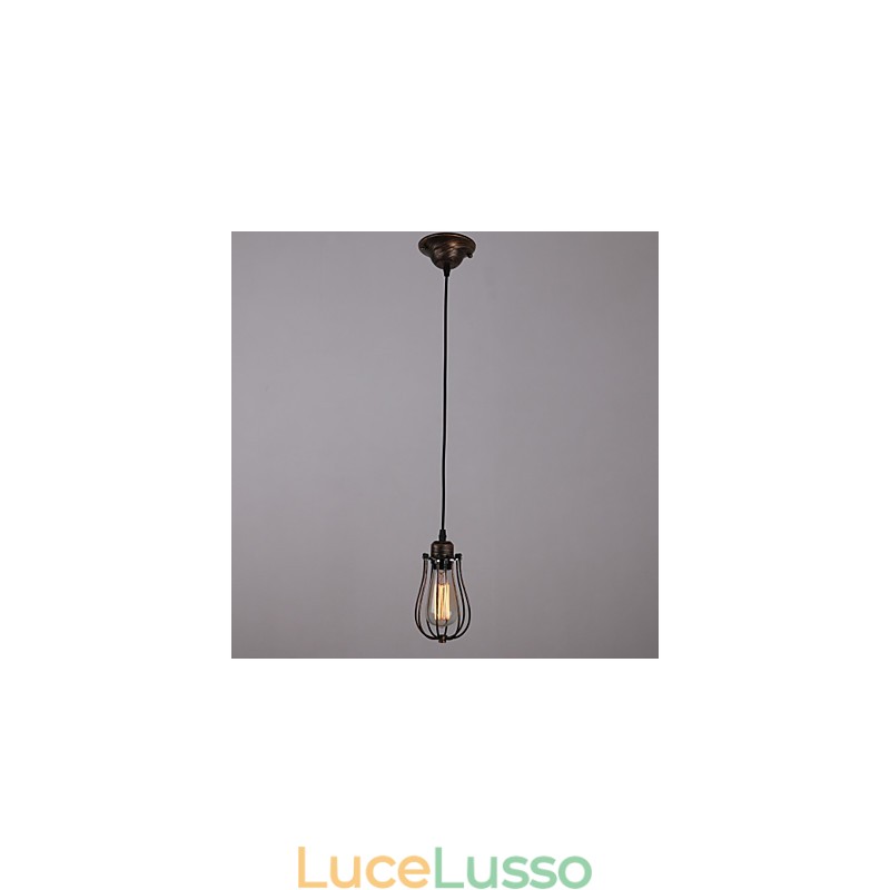 Mini lampada in stile country 1 luce retrò