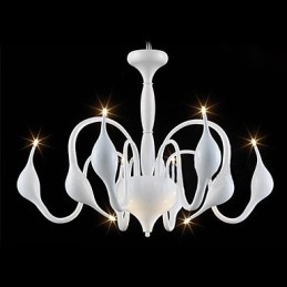 Lampadario moderno contemporaneo in metallo elettroplaccato