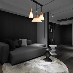 Lampadario moderno contemporaneo in metallo cromato in stile mini