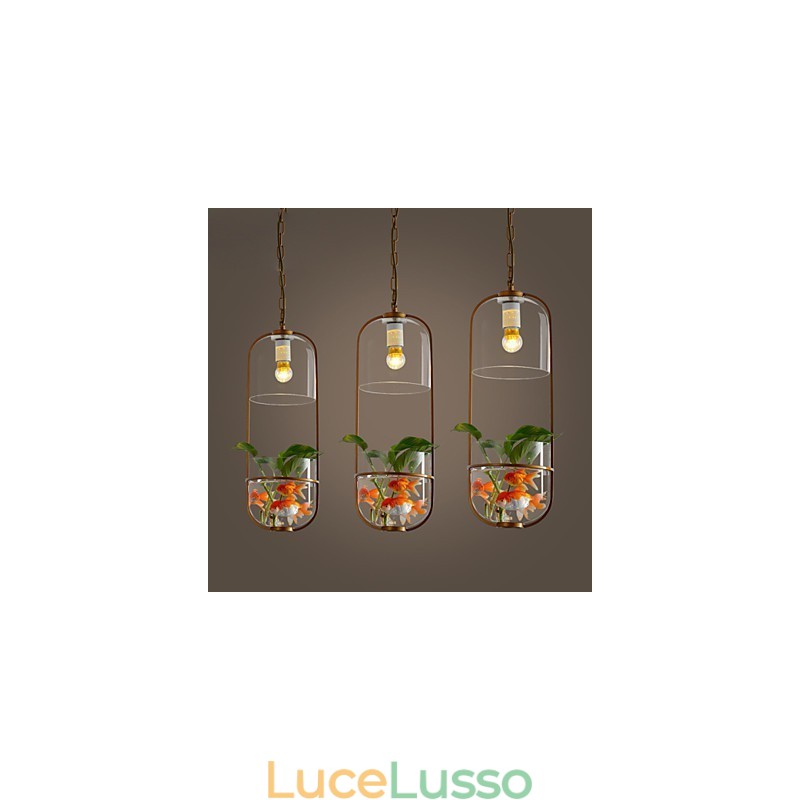 Lampada a sospensione moderna e contemporanea dal design decorativo (non include le piante)