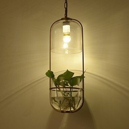 Lampada a sospensione moderna e contemporanea dal design decorativo (non include le piante)