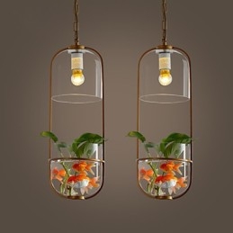 Lampada a sospensione moderna e contemporanea dal design decorativo (non include le piante)