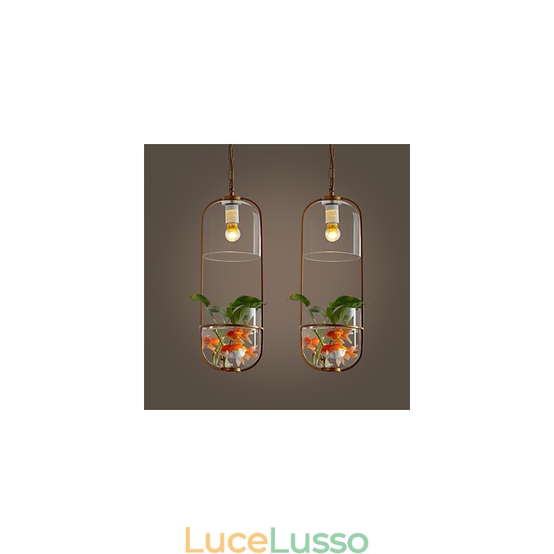 Lampada a sospensione moderna e contemporanea dal design decorativo (non include le piante)