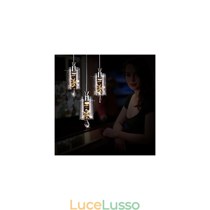 Moderno Contemporaneo Cristallo Altri Vetro Lampada a Sospensione
