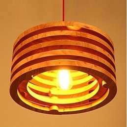 Lampadario in legno di salice