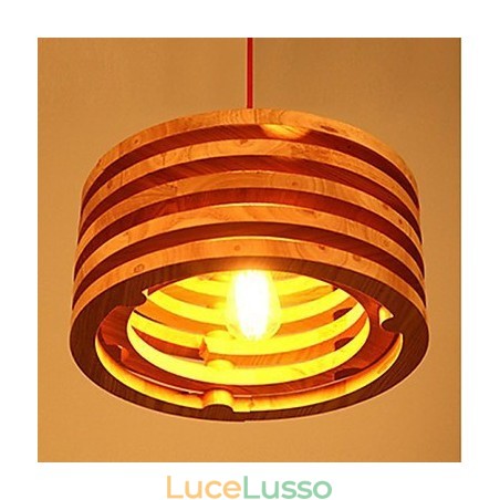 Lampadario in legno di salice Lampadario in legno di salice