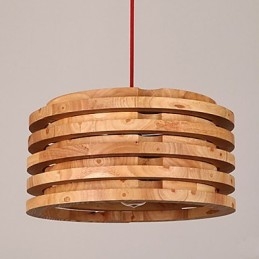 Lampadario in legno di salice