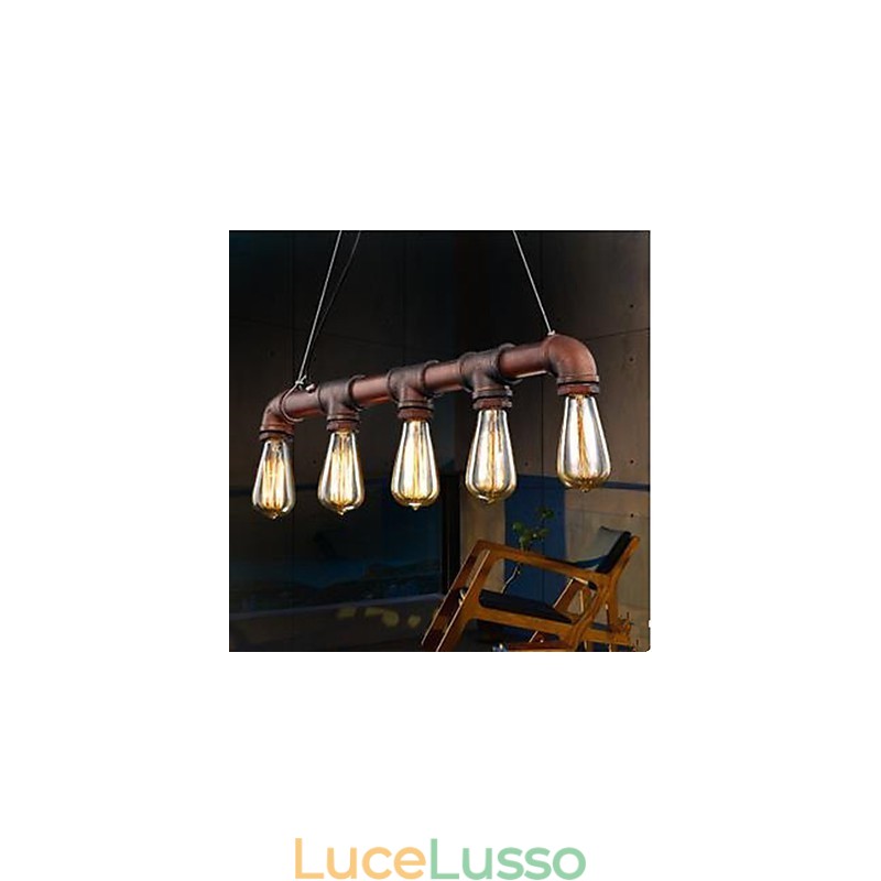 American Country Industrial Porch Loft Conduit Droplight