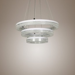 Lampada a sospensione in cristallo Lampada moderna Tre anelli