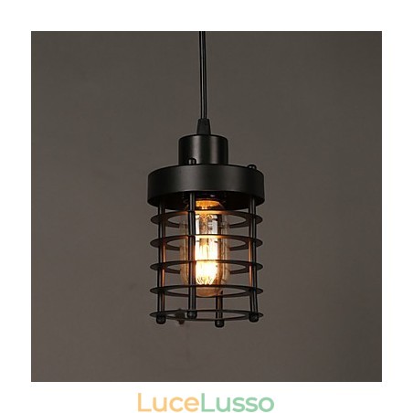 Lampadario retrò con lampada a forma di cerchio con testa singola e lanterne, lampada artistica con carattere Lampadario retrò con lampada a forma di cerchio con testa singola e lanterne, lampada artistica con carattere