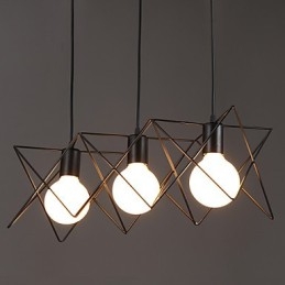 Lampada a sospensione con testa singola in ferro battuto dal design creativo contemporaneo e contrattuale