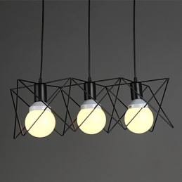 Lampada a sospensione con testa singola in ferro battuto dal design creativo contemporaneo e contrattuale