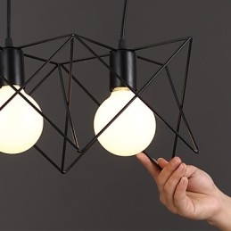 Lampada a sospensione con testa singola in ferro battuto dal design creativo contemporaneo e contrattuale