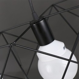Lampada a sospensione con testa singola in ferro battuto dal design creativo contemporaneo e contrattuale