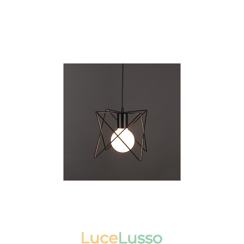 Lampada a sospensione con testa singola in ferro battuto dal design creativo contemporaneo e contrattuale